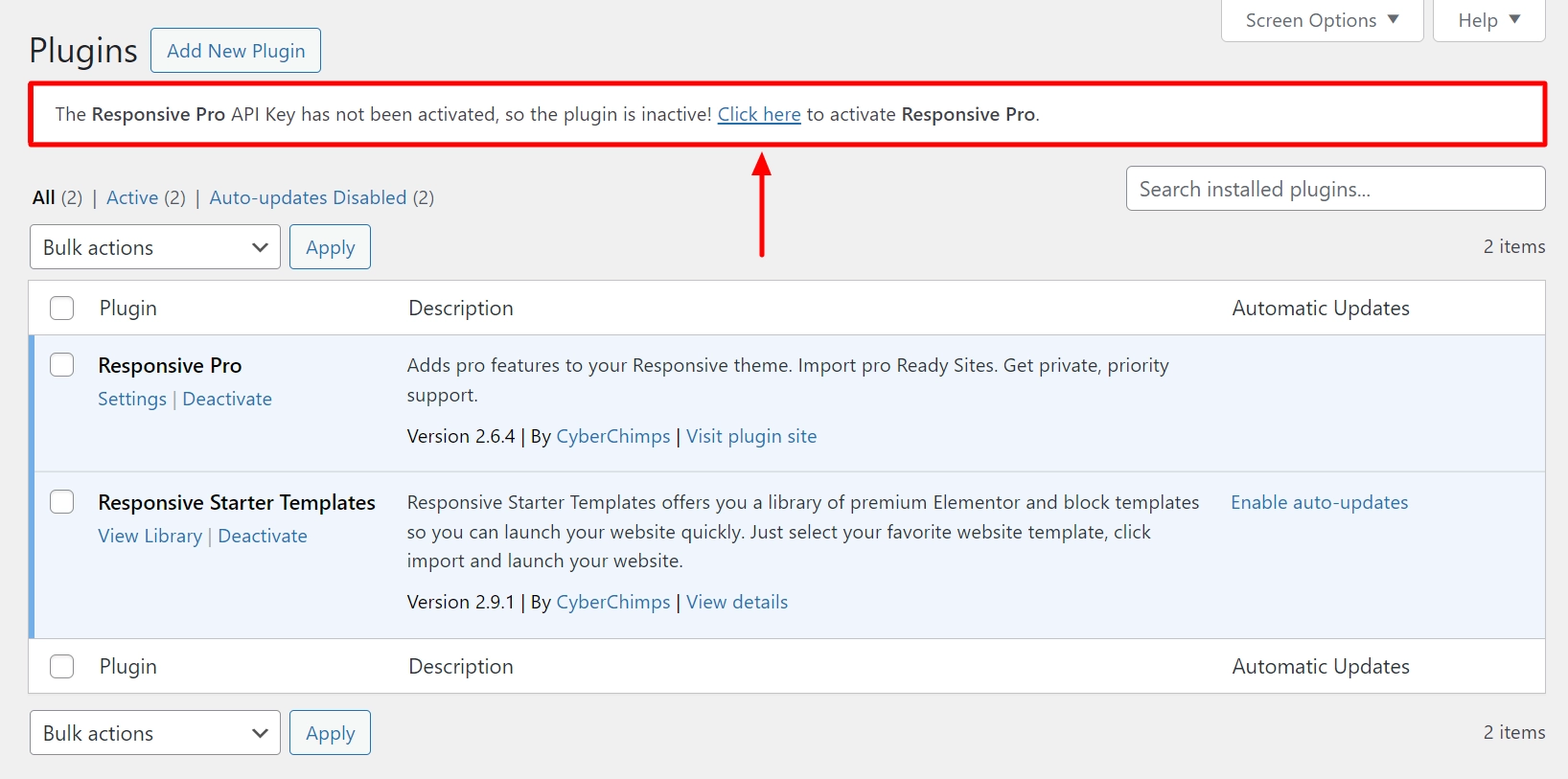 Activate Responsive Pro