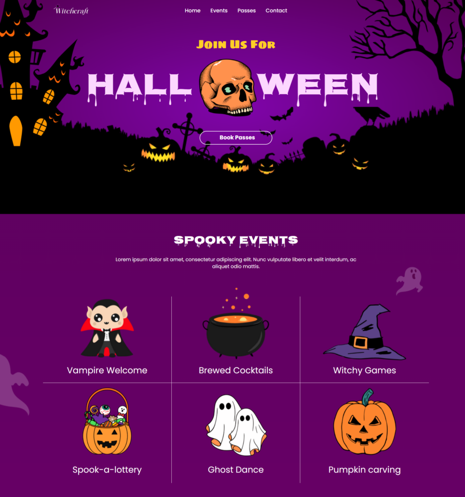 Wordpress halloween template
