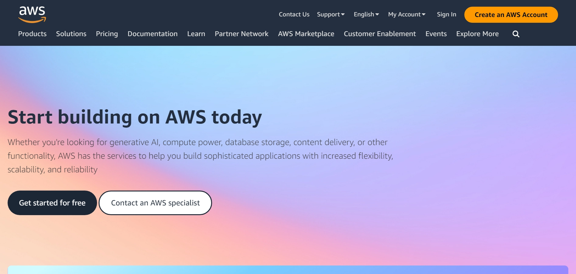 aws cloud hosting