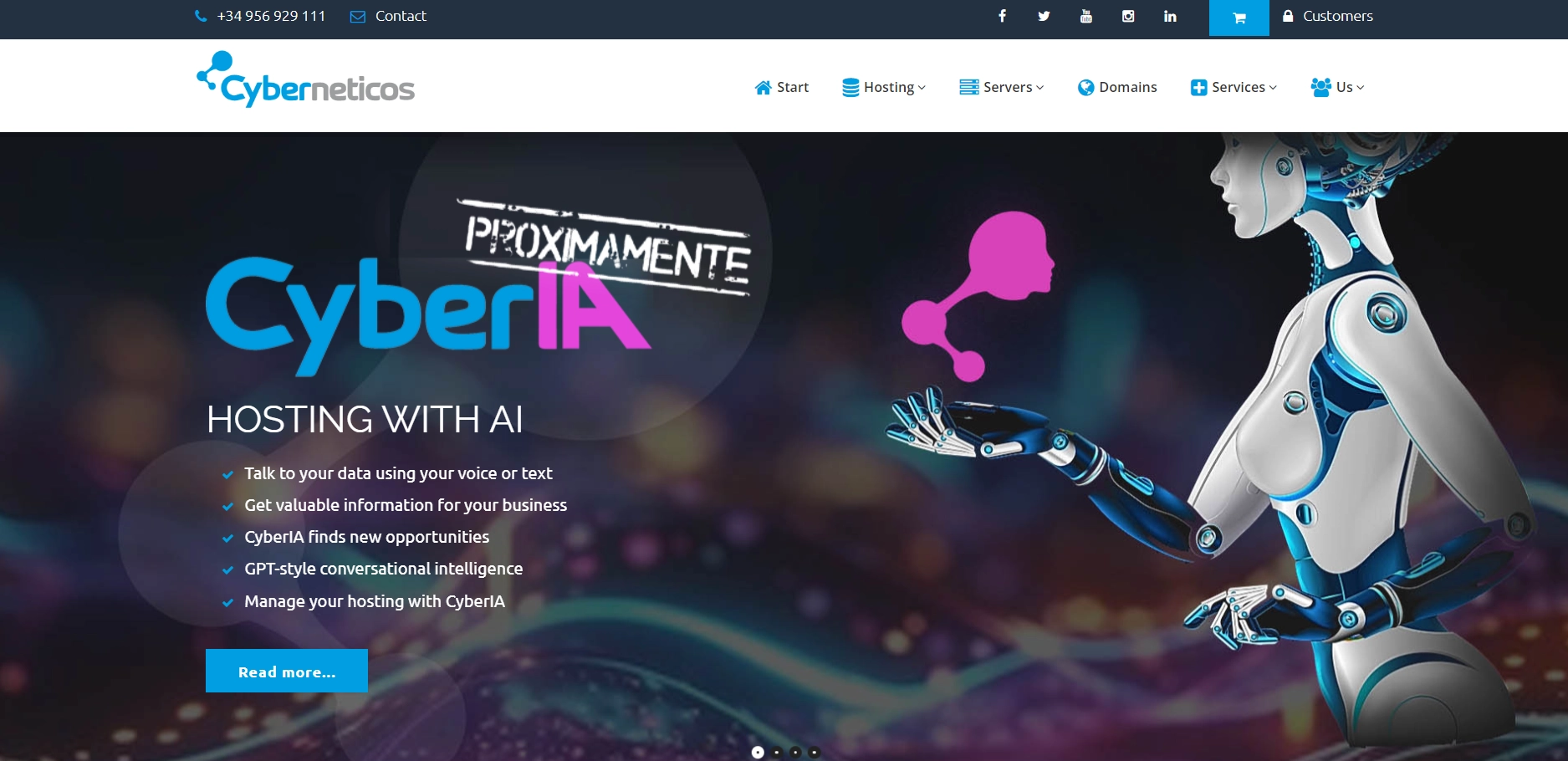 Cyberneticos web hosting