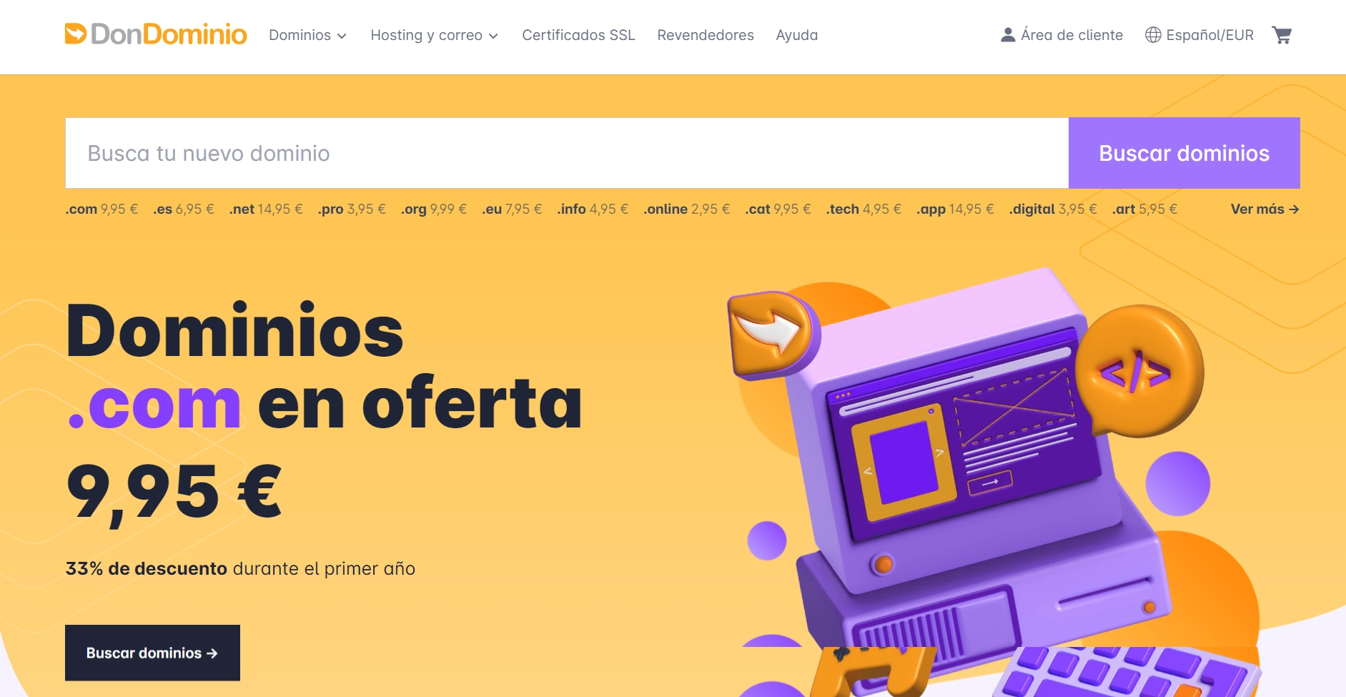 Dondominio web hosting