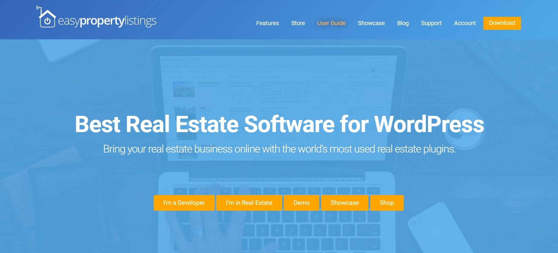Easy property listings plugin