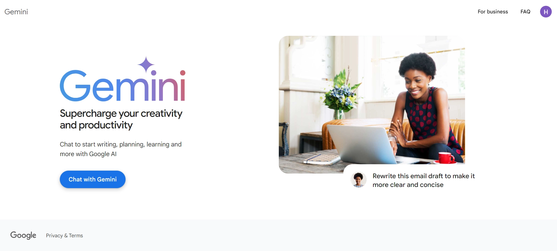 Gemini AI Writing Tool
