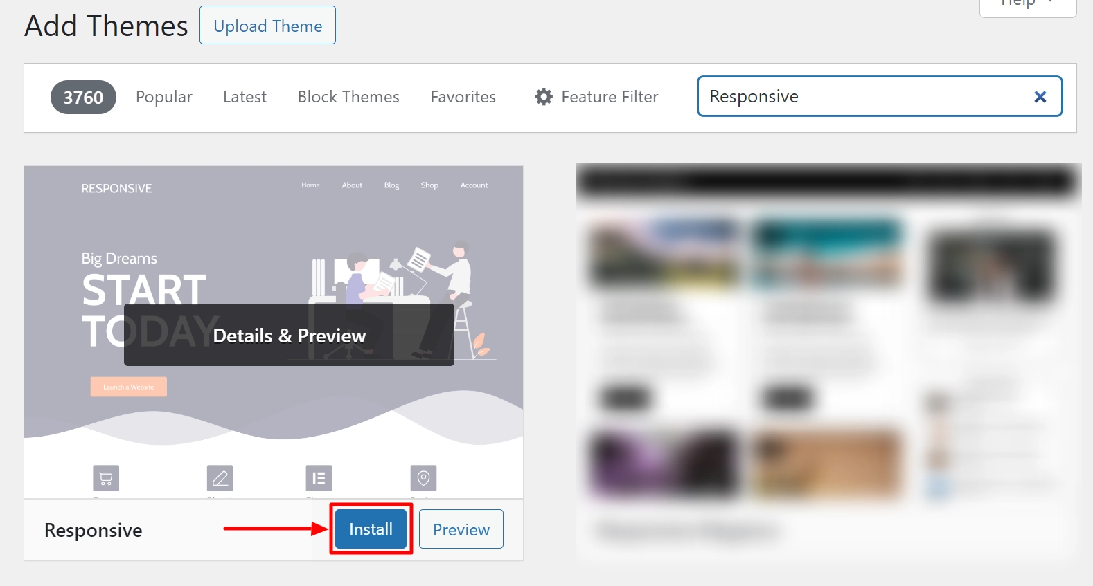 Click on Install button