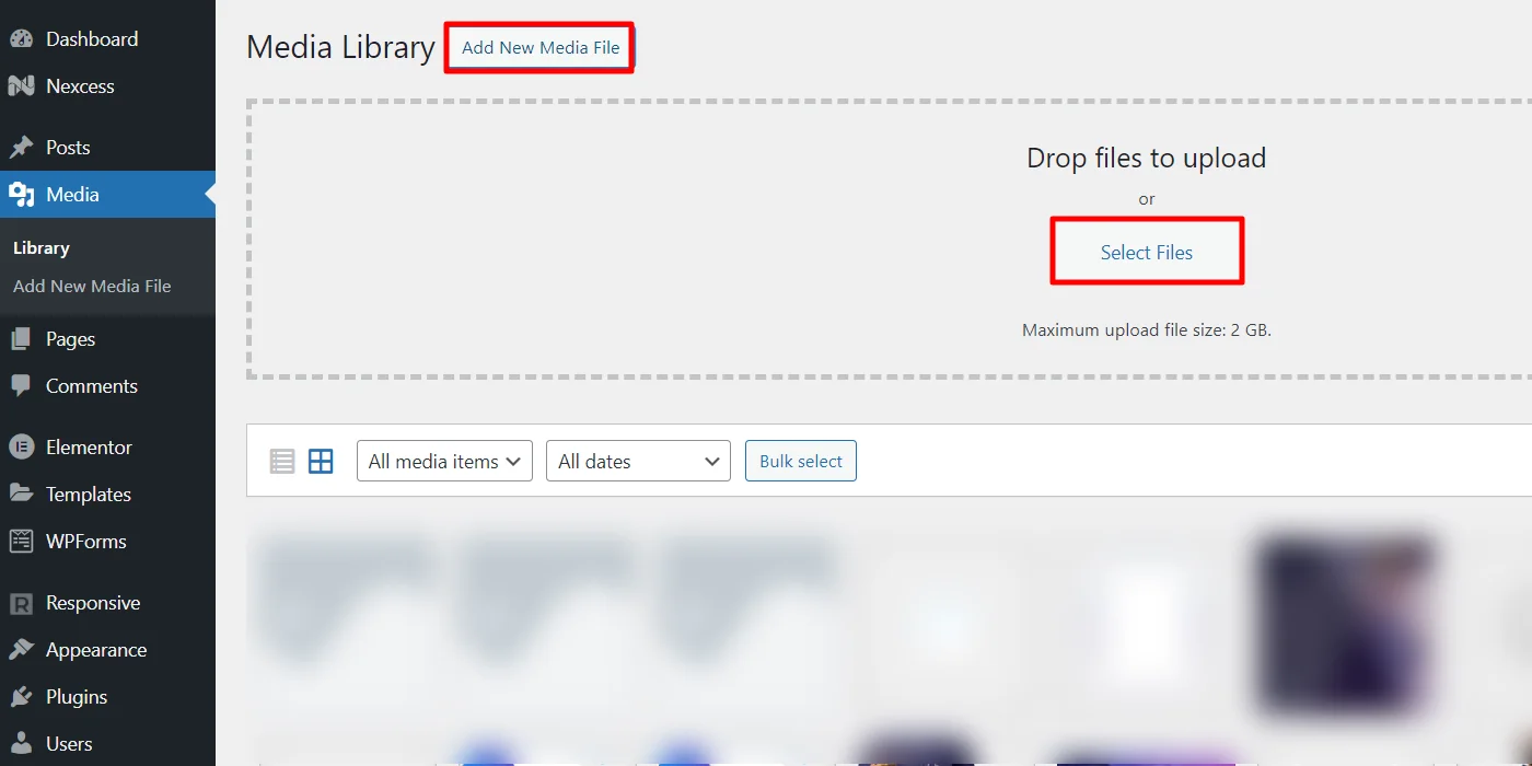Adding new media files