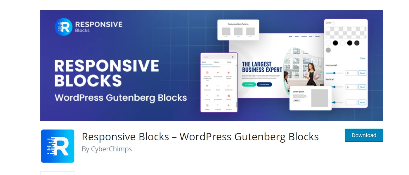 Responsive block plugin