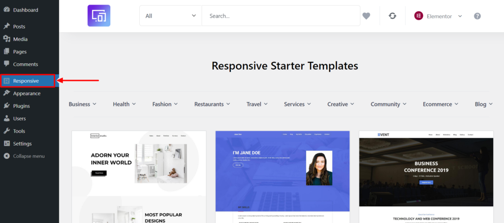 Responsive Plus - Starter Templates