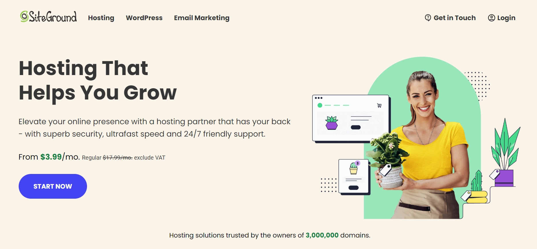 SiteGround VPS Hosting provider