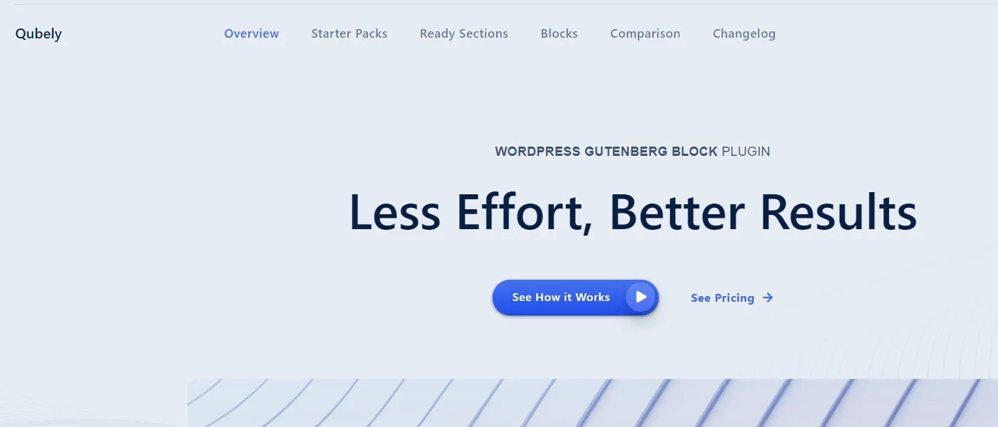Qubely plugin