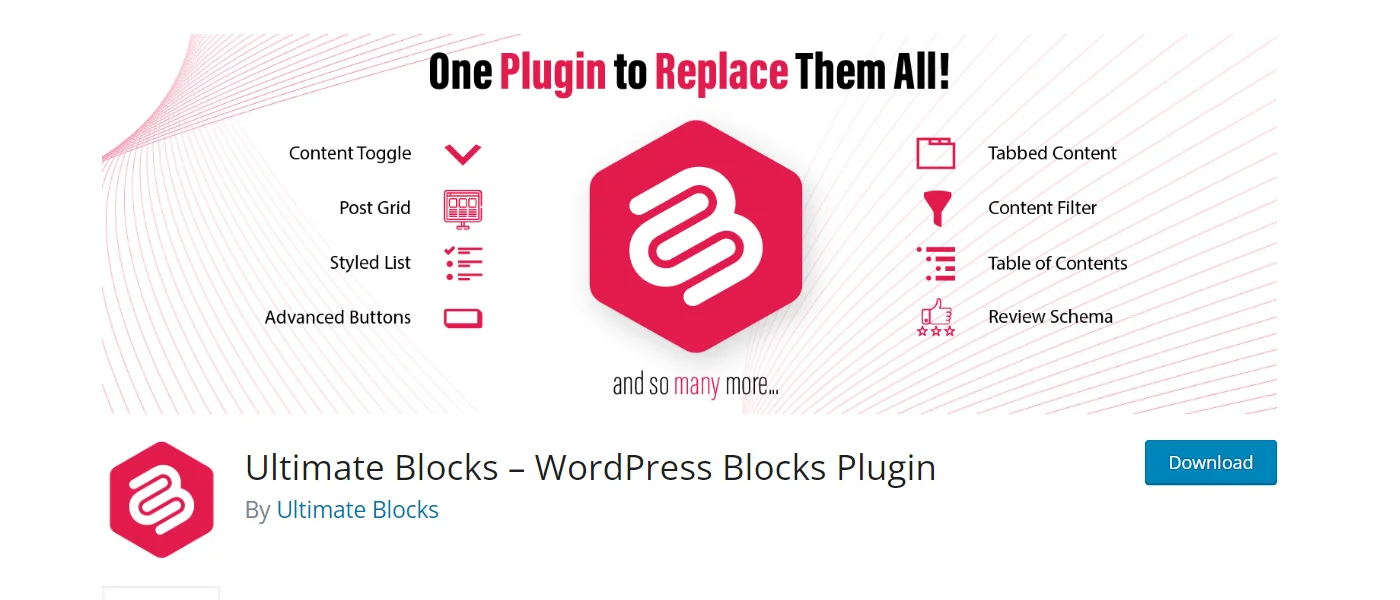 Ultimate blocks plugin