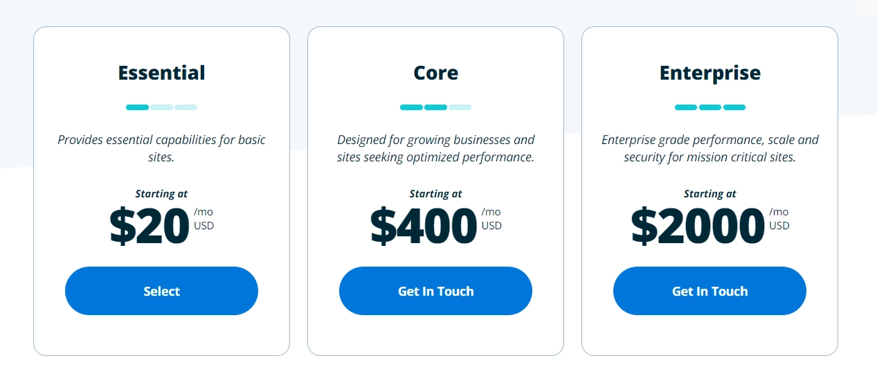 WP Engine pricing plan