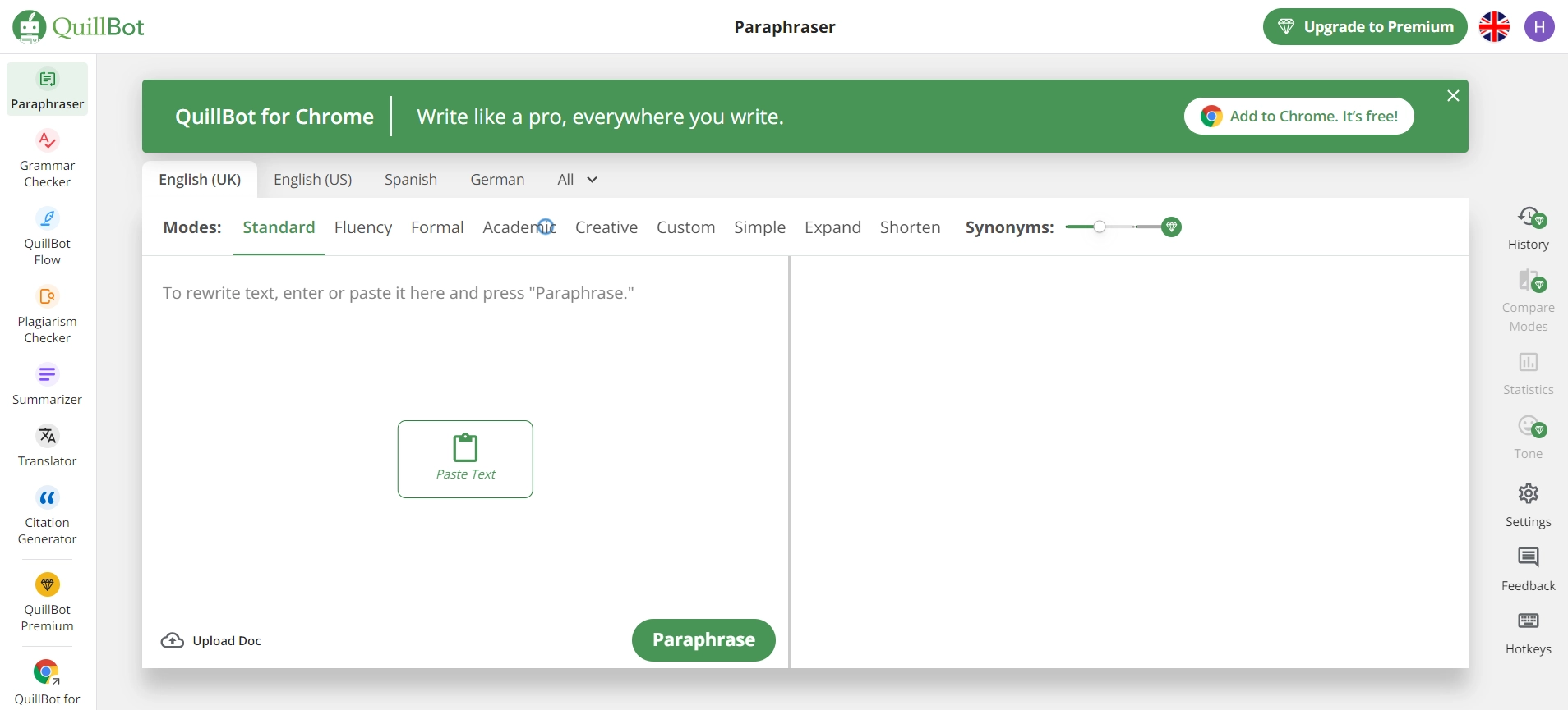 Quillbot tool