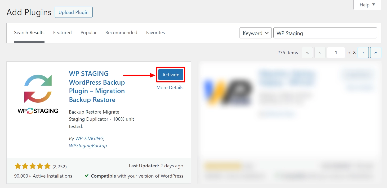 Activate the plugin