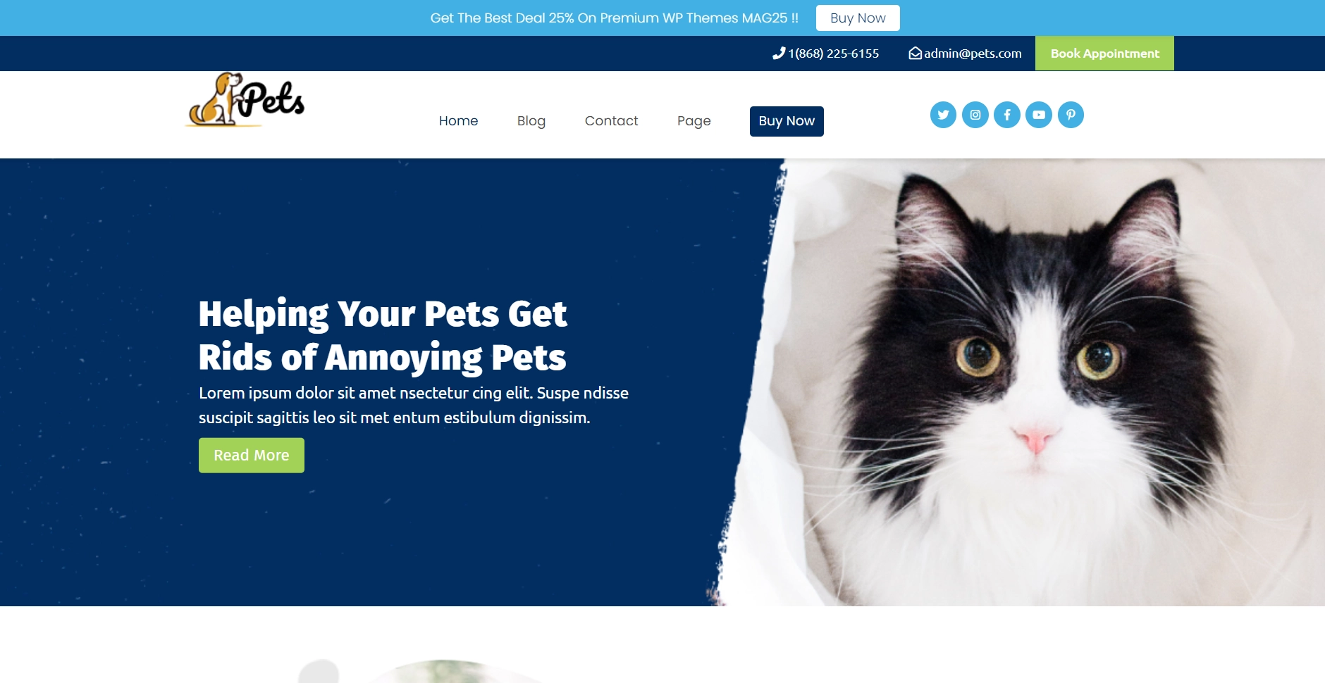 Animal Pet Shop WordPress Theme