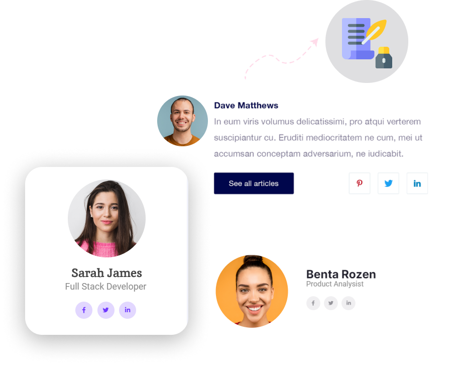 Author box widget