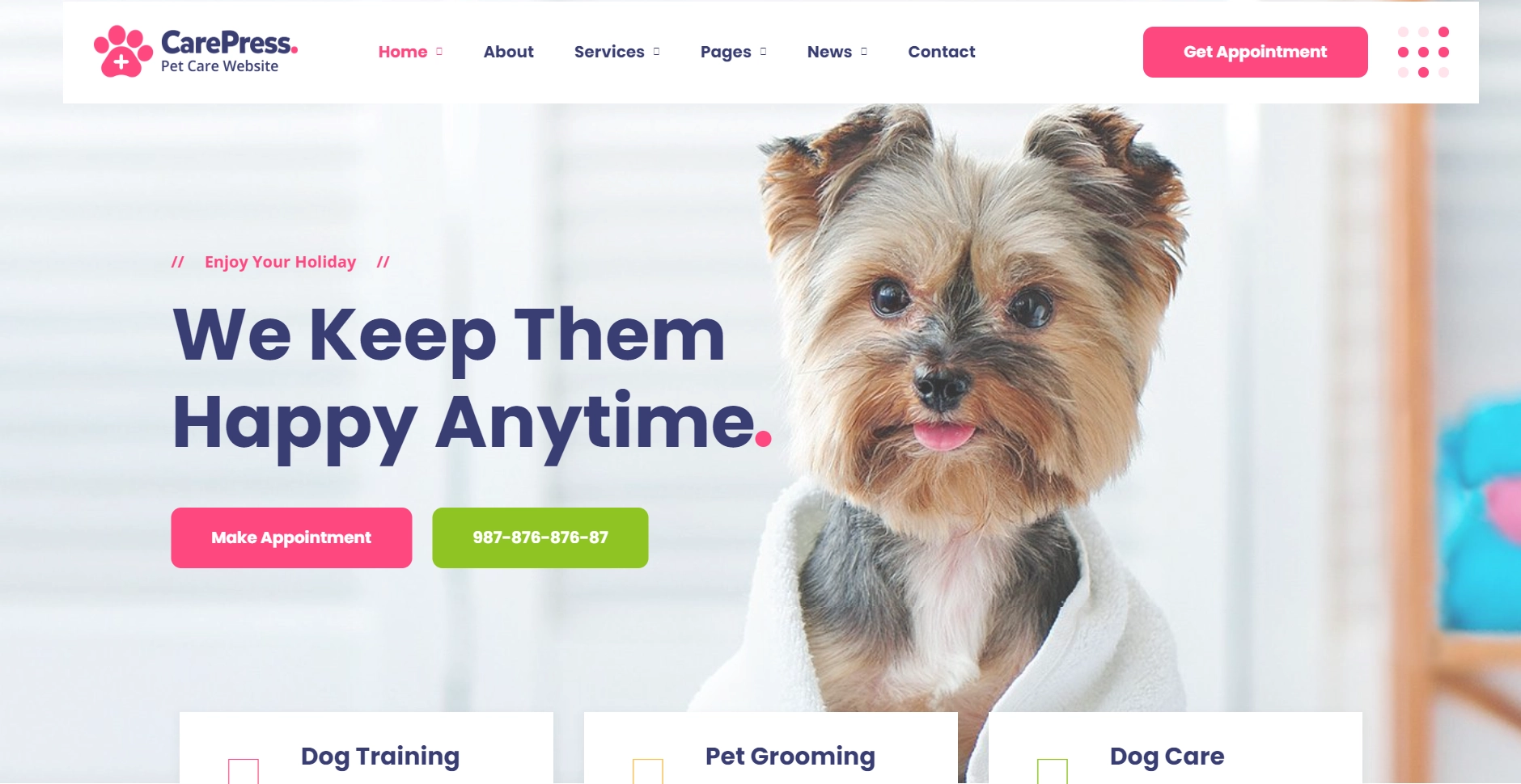 CarePress - Pet Care WordPress Theme
