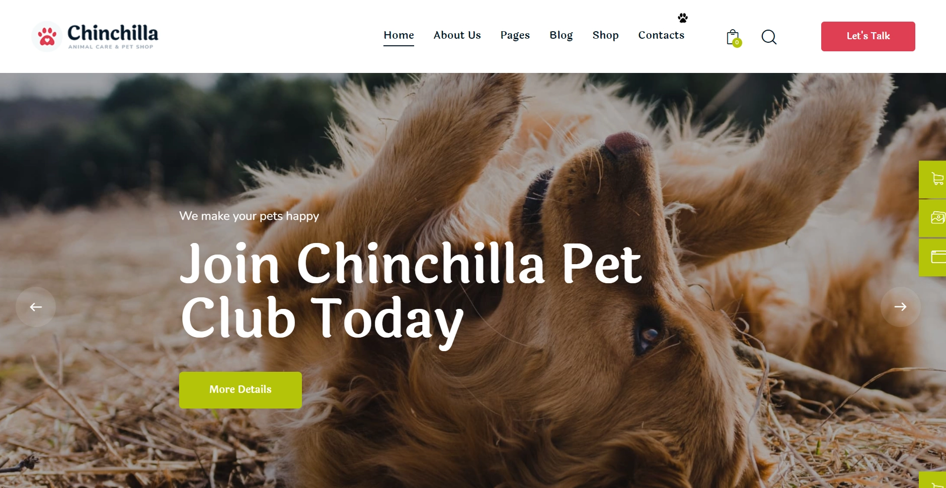 Chinchilla - Pet WordPress Theme