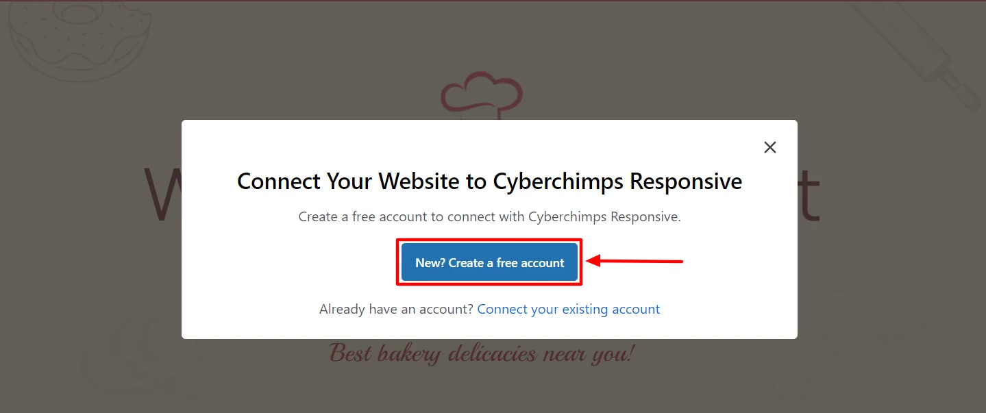 create a new account