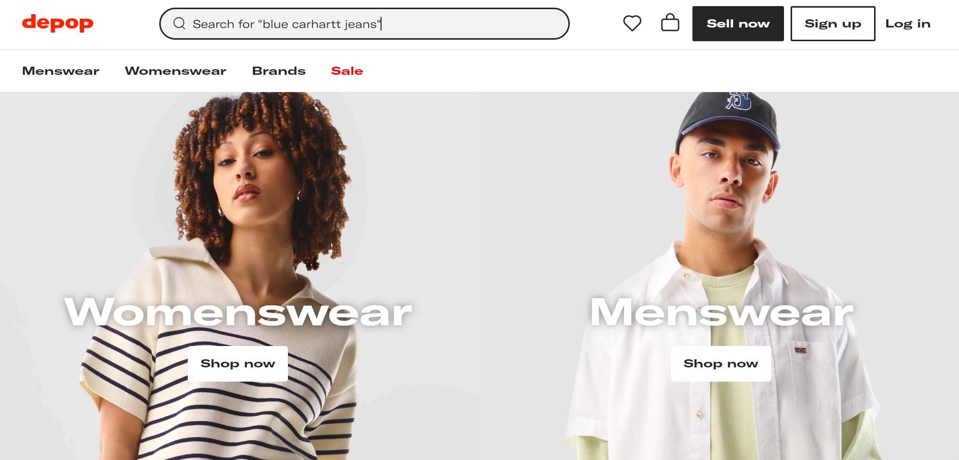 Depop website