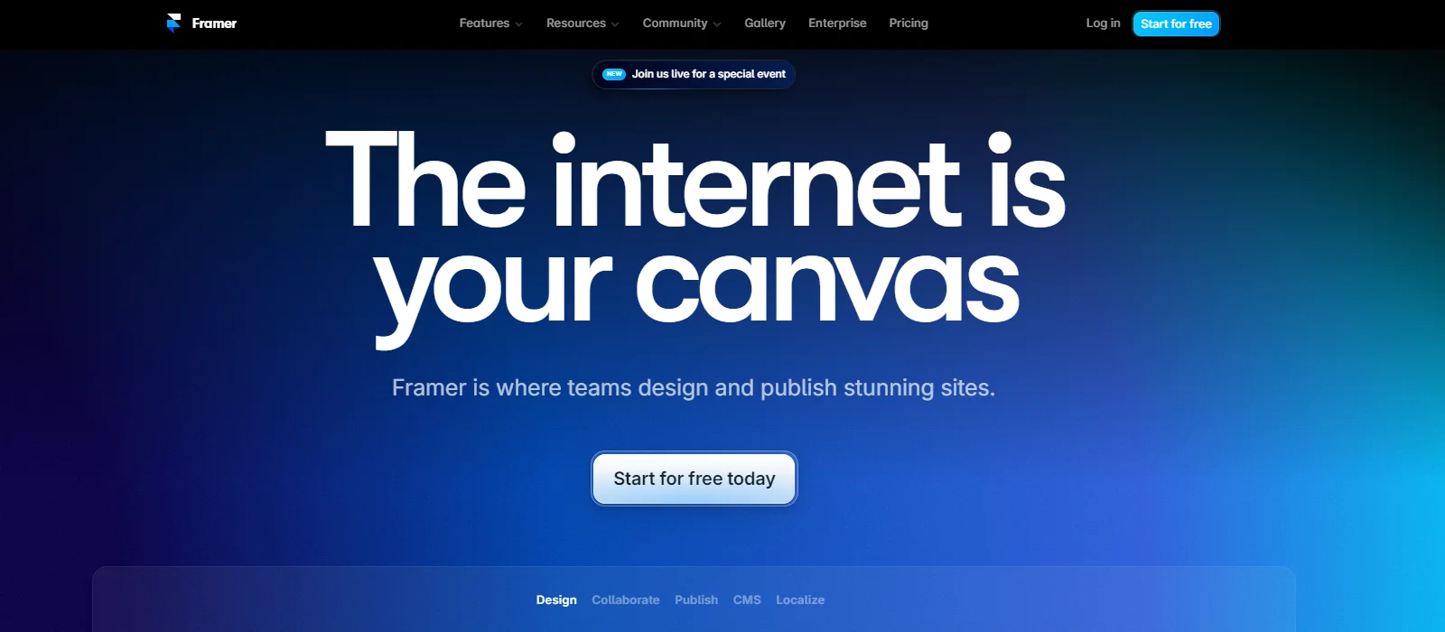 Framer AI website builder