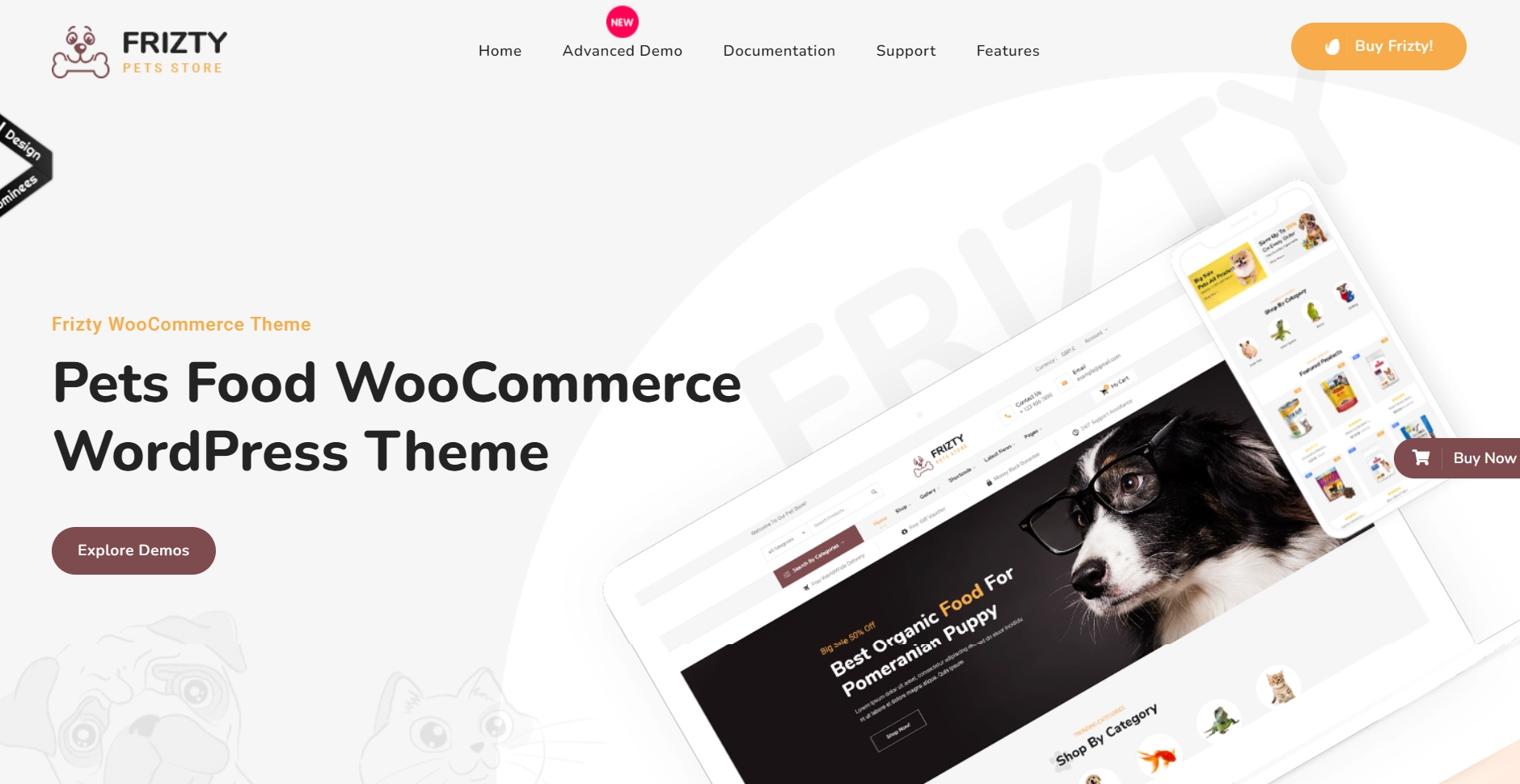 Frizty - Pet Shop WooCommerce Theme