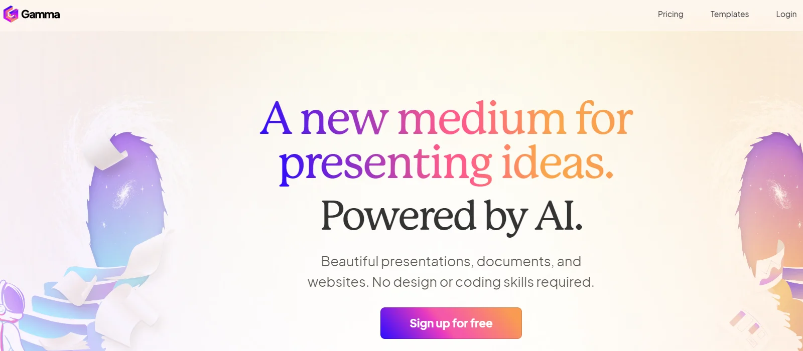Gamma AI Website builder