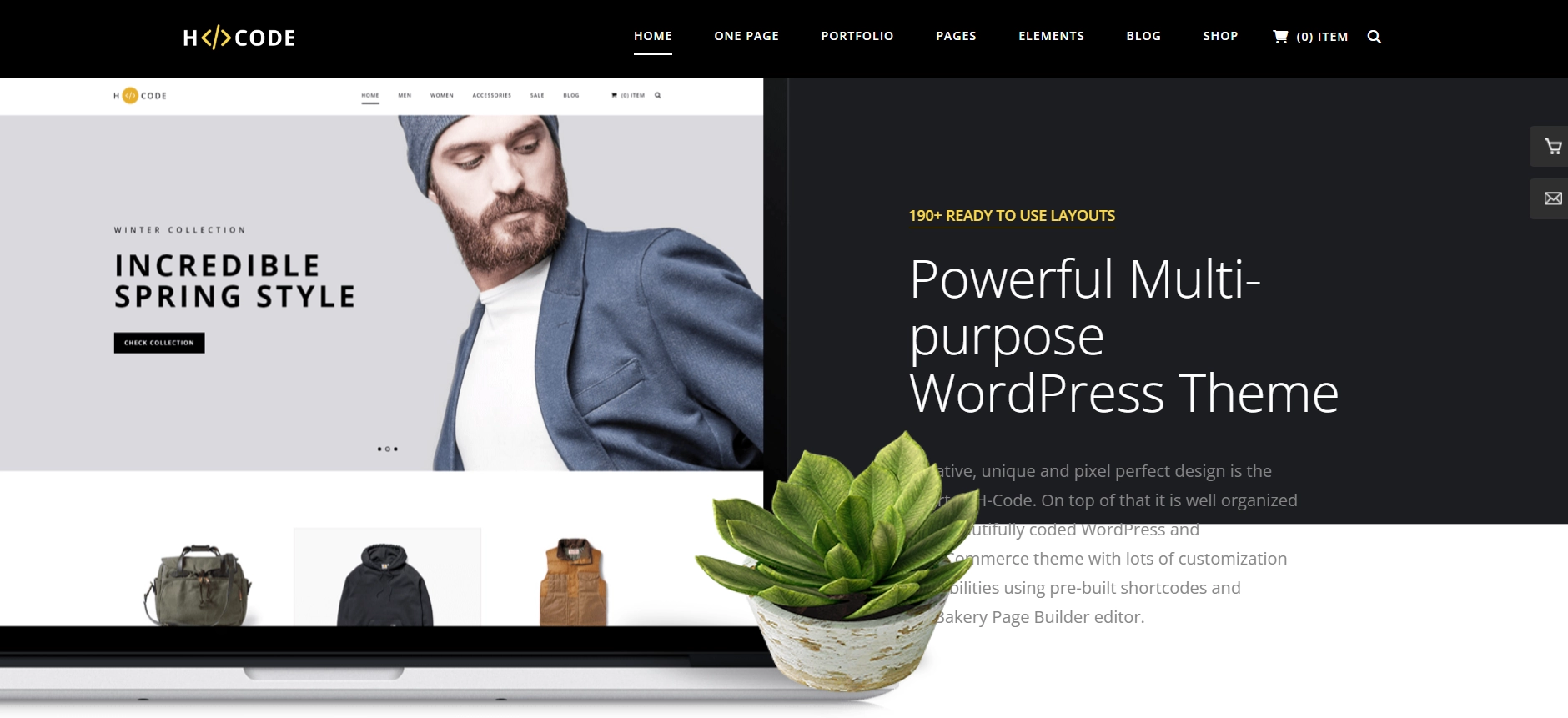H-Code WordPress Theme