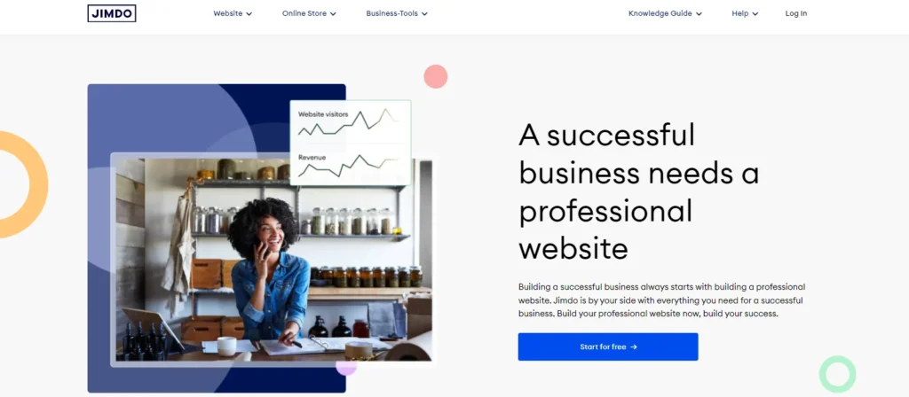Jimdo AI website maker