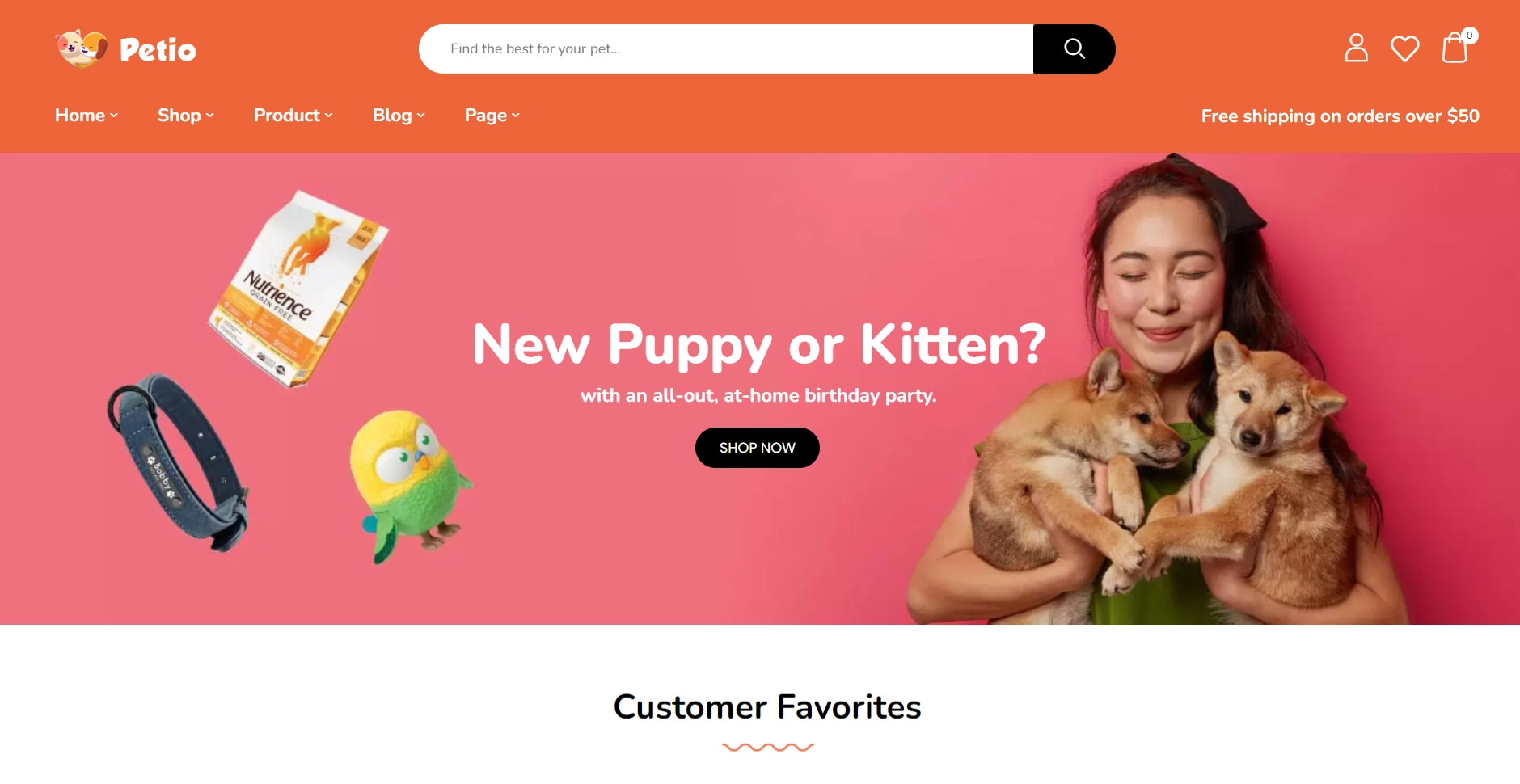 Petio – Pet Store WooCommerce WordPress Theme
