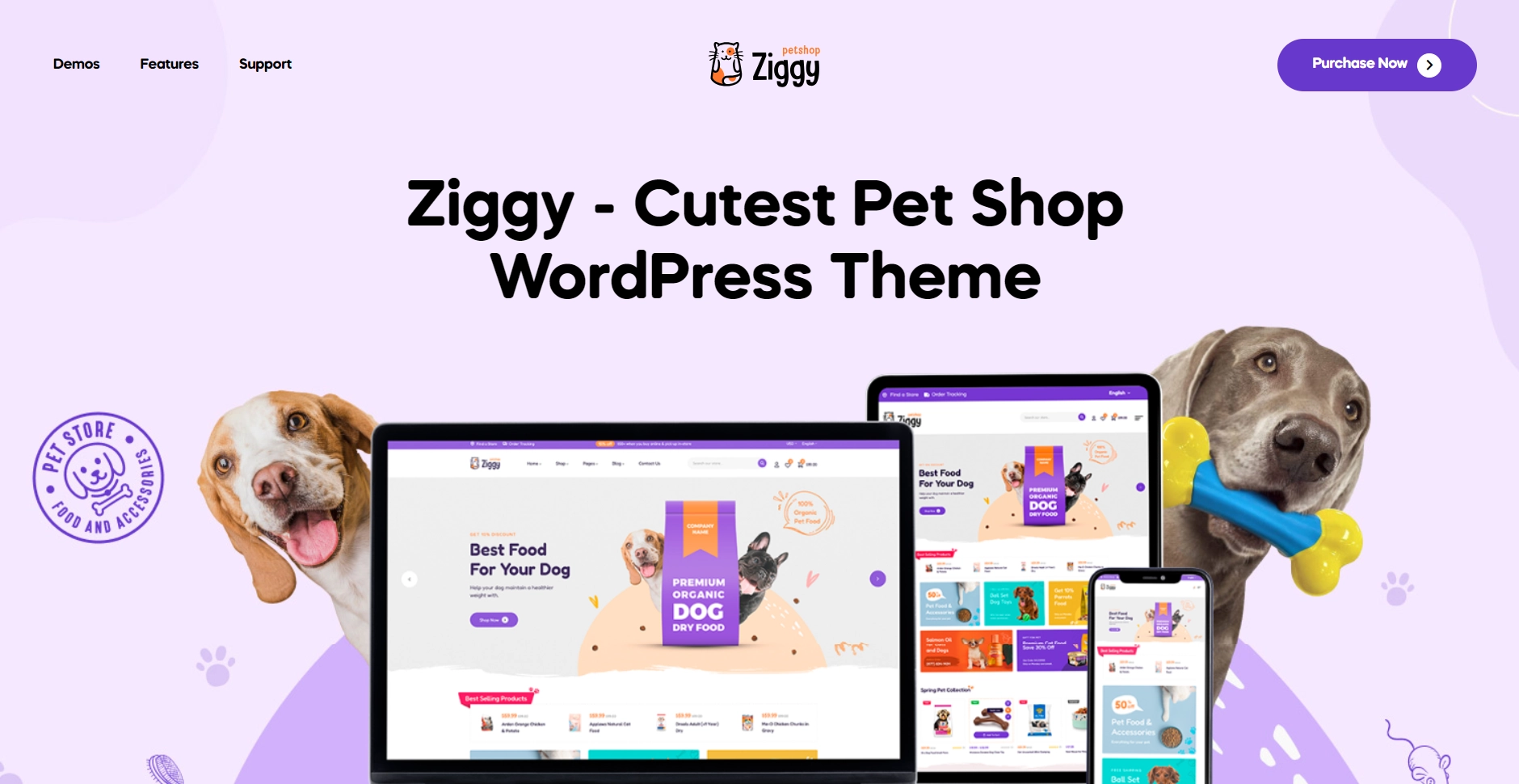 Ziggy - Pet Shop WordPress Theme