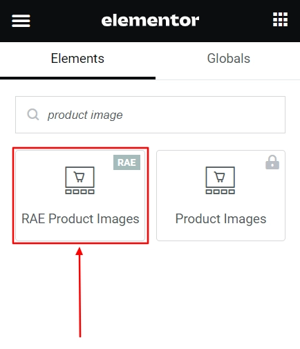 RAE Product Images widget