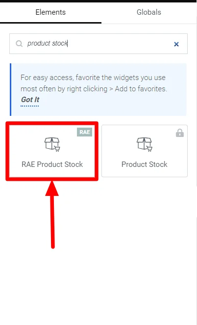 Dragging and dropping product stockl