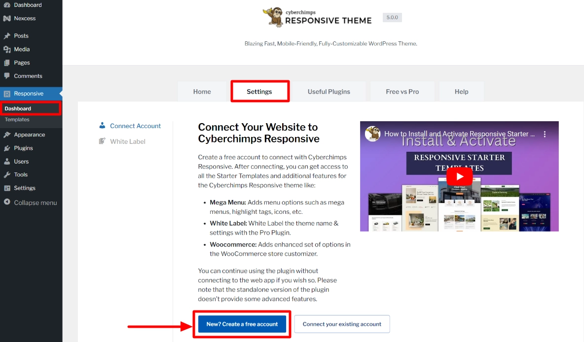 Creating new account