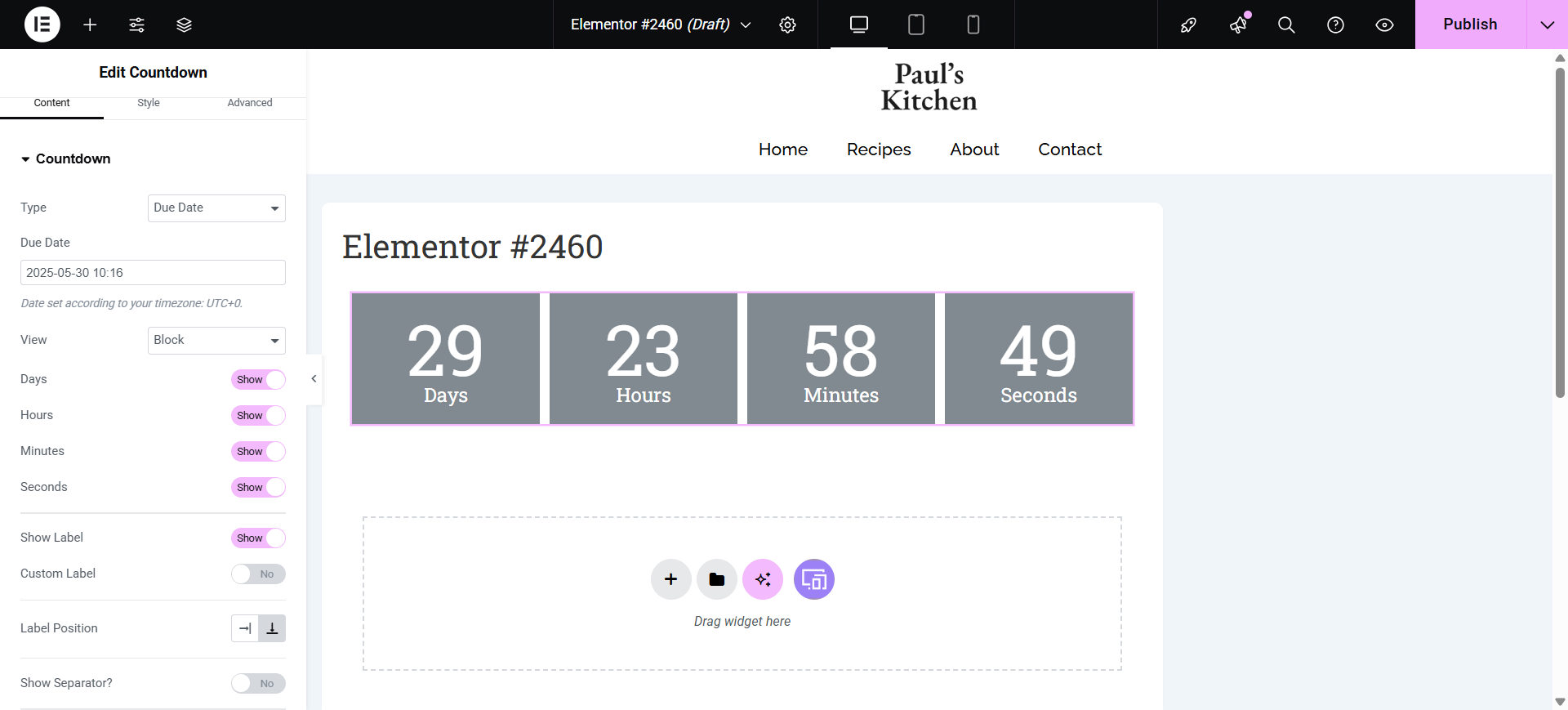 RAE Countdown Timer