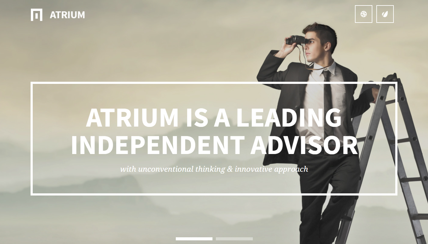 Atrium website theme