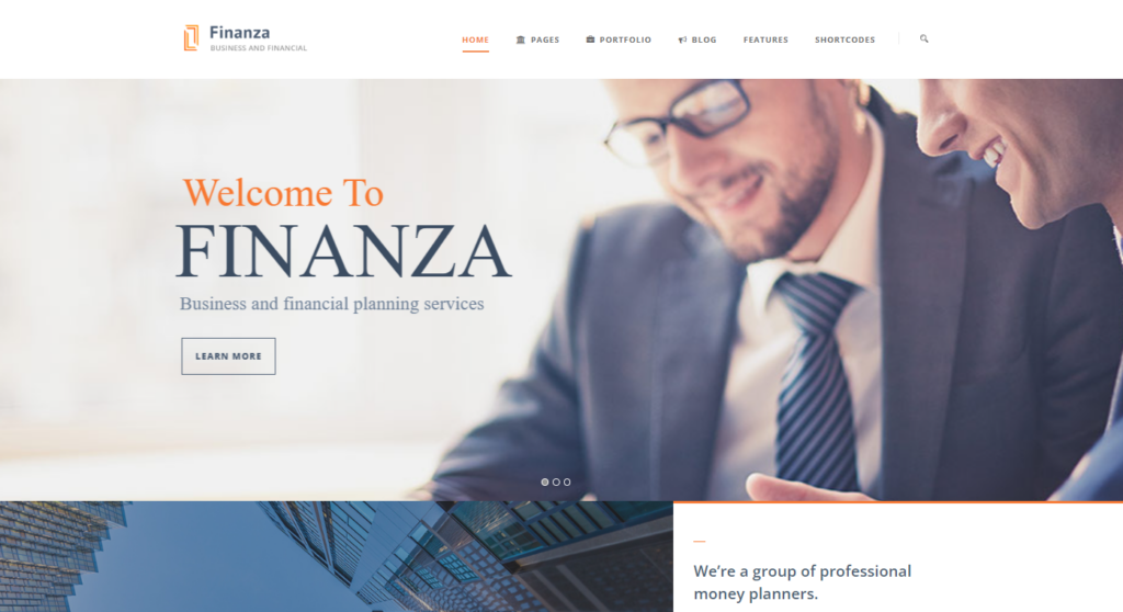 Finanza - Business & finance WordPress theme