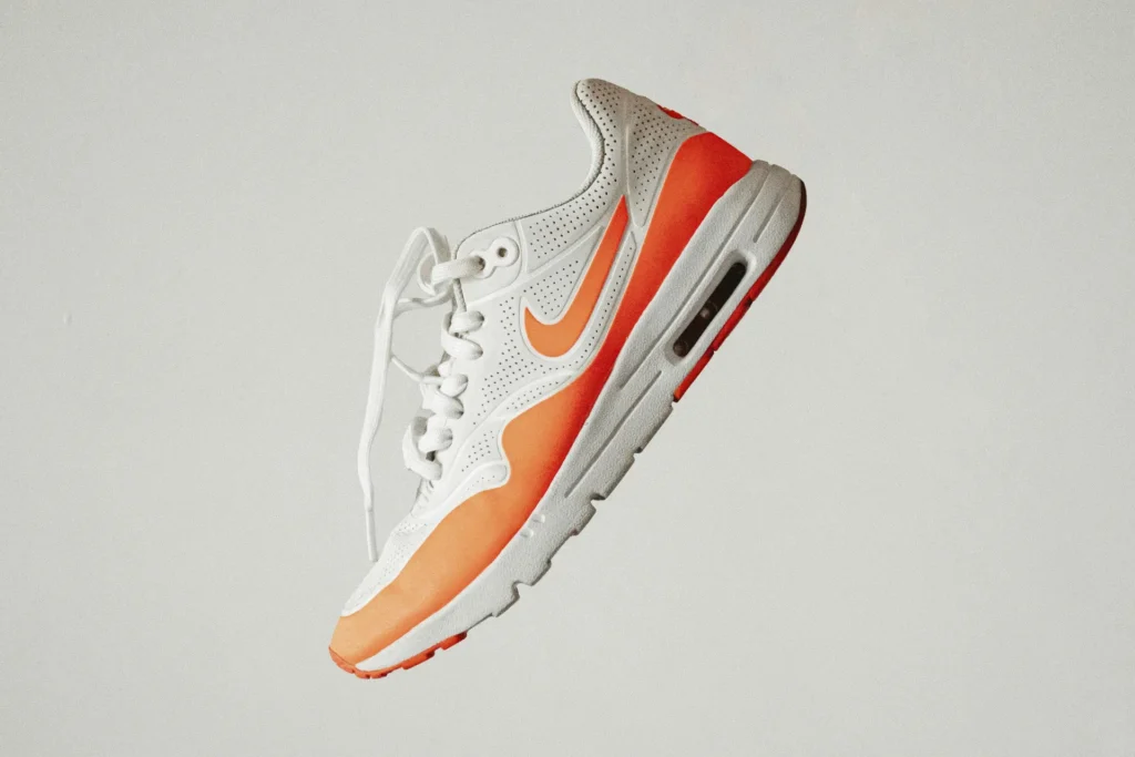 Orange-sports-shoe