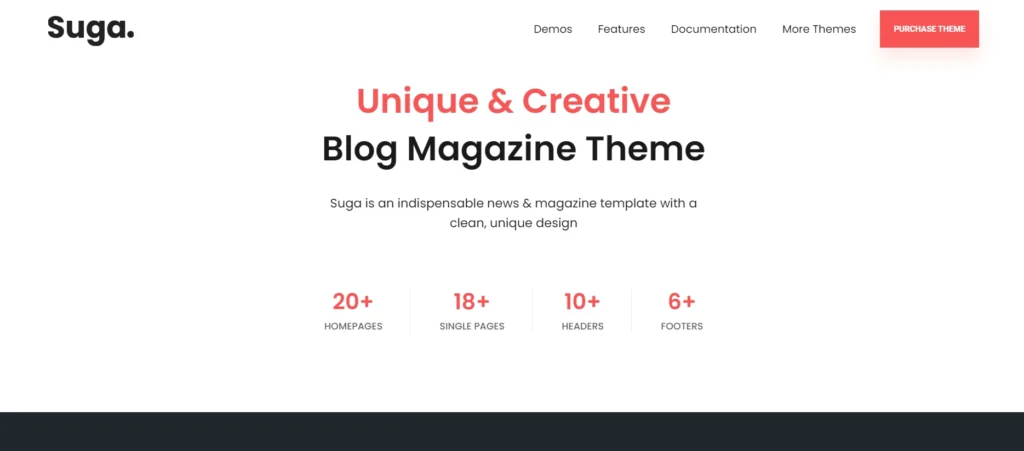 Suga Wordpress theme