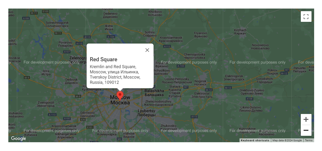 Google Map widget