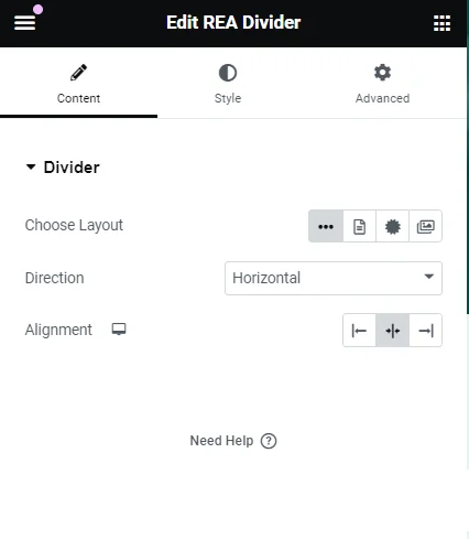 Customizing DIvider With Plain Layout