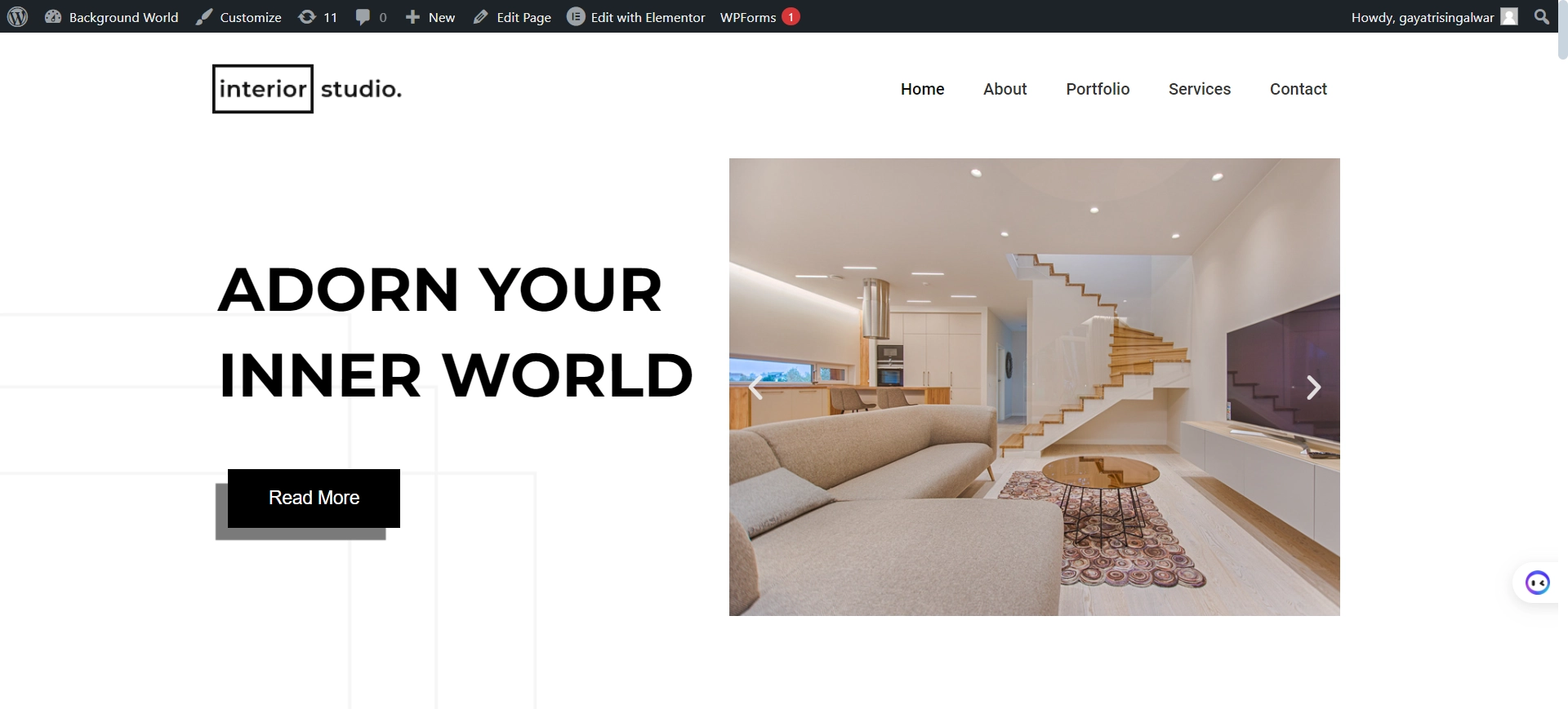 Interior design template