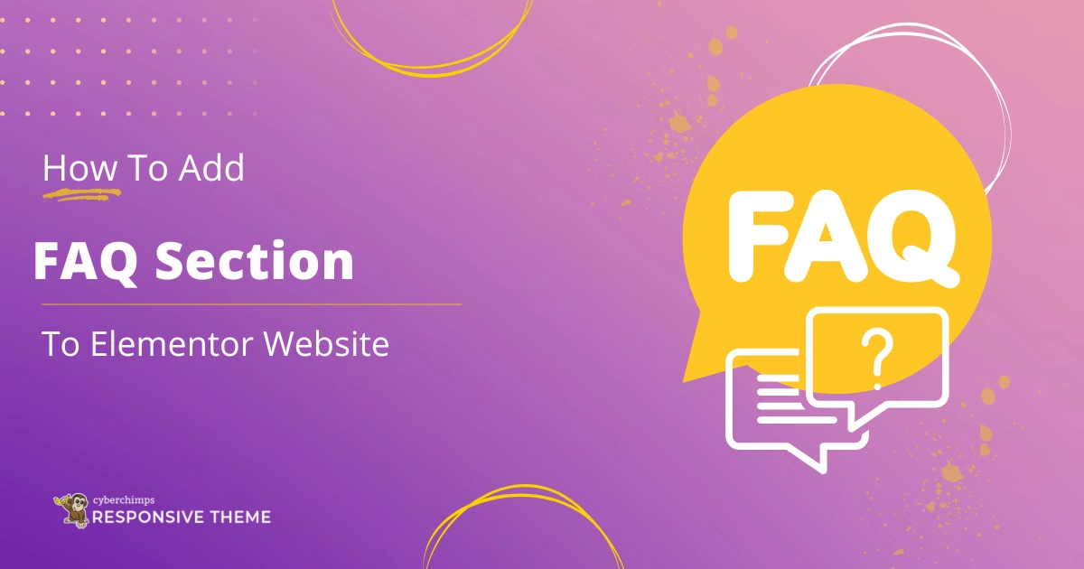 How to add FAQ in elementor