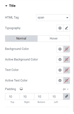 Styling Faq title