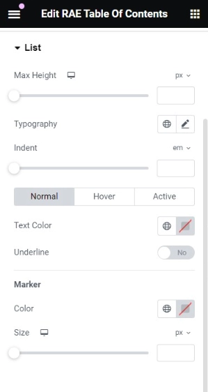 list style