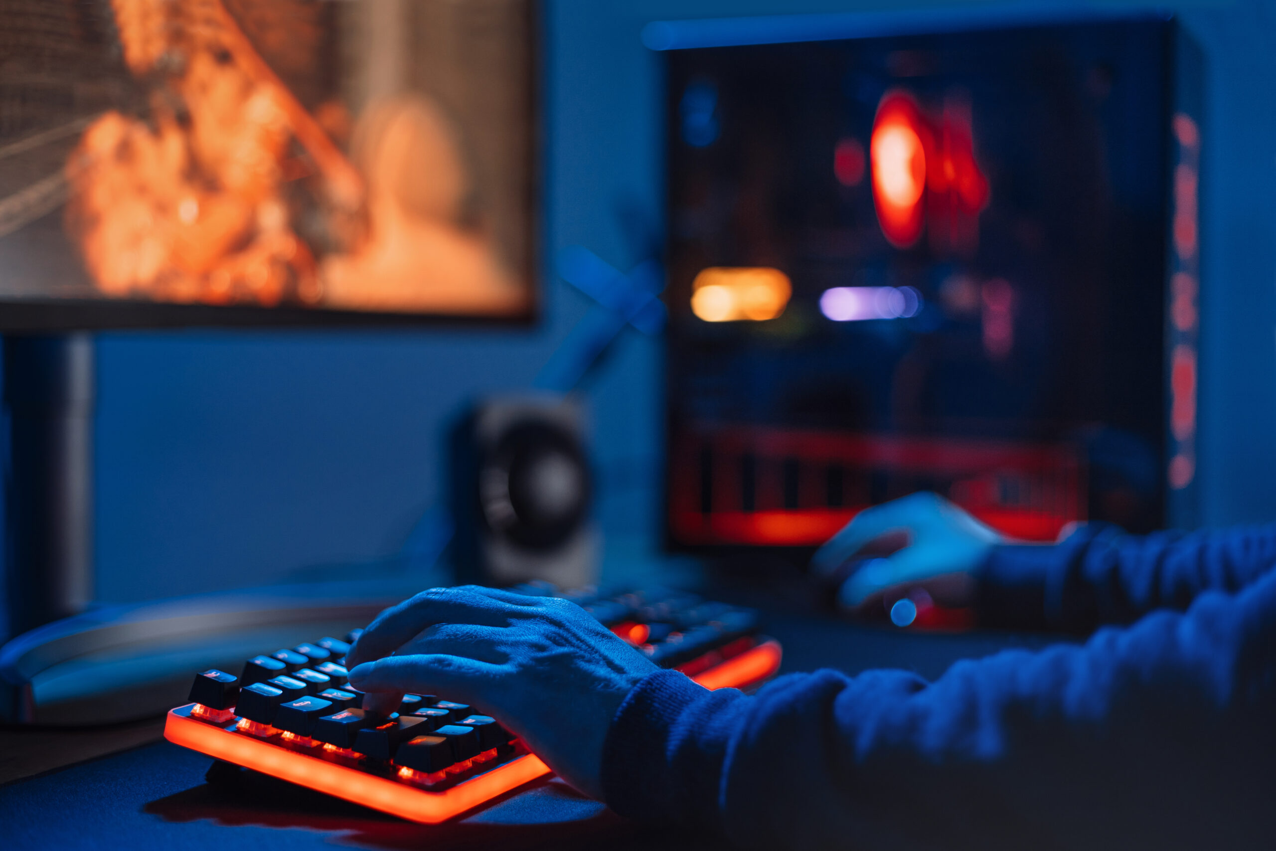professional-gamer-playing-online-video-game-at-home
