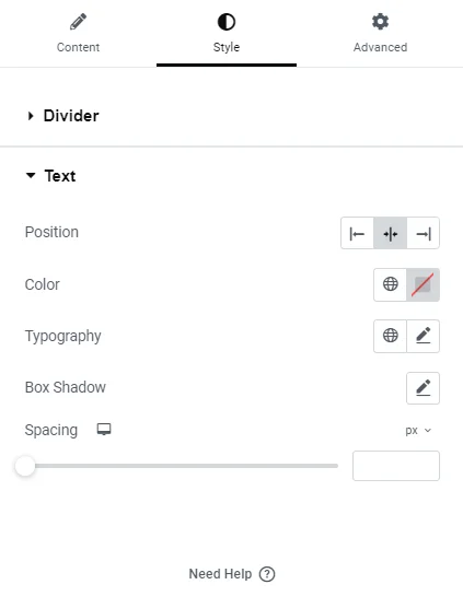Styling Divider With Text Layout