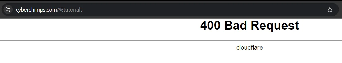 400 bad request error example