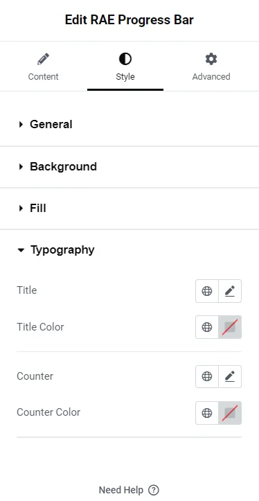 Styling typography