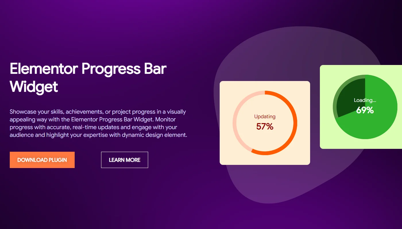 Elementor progress bar