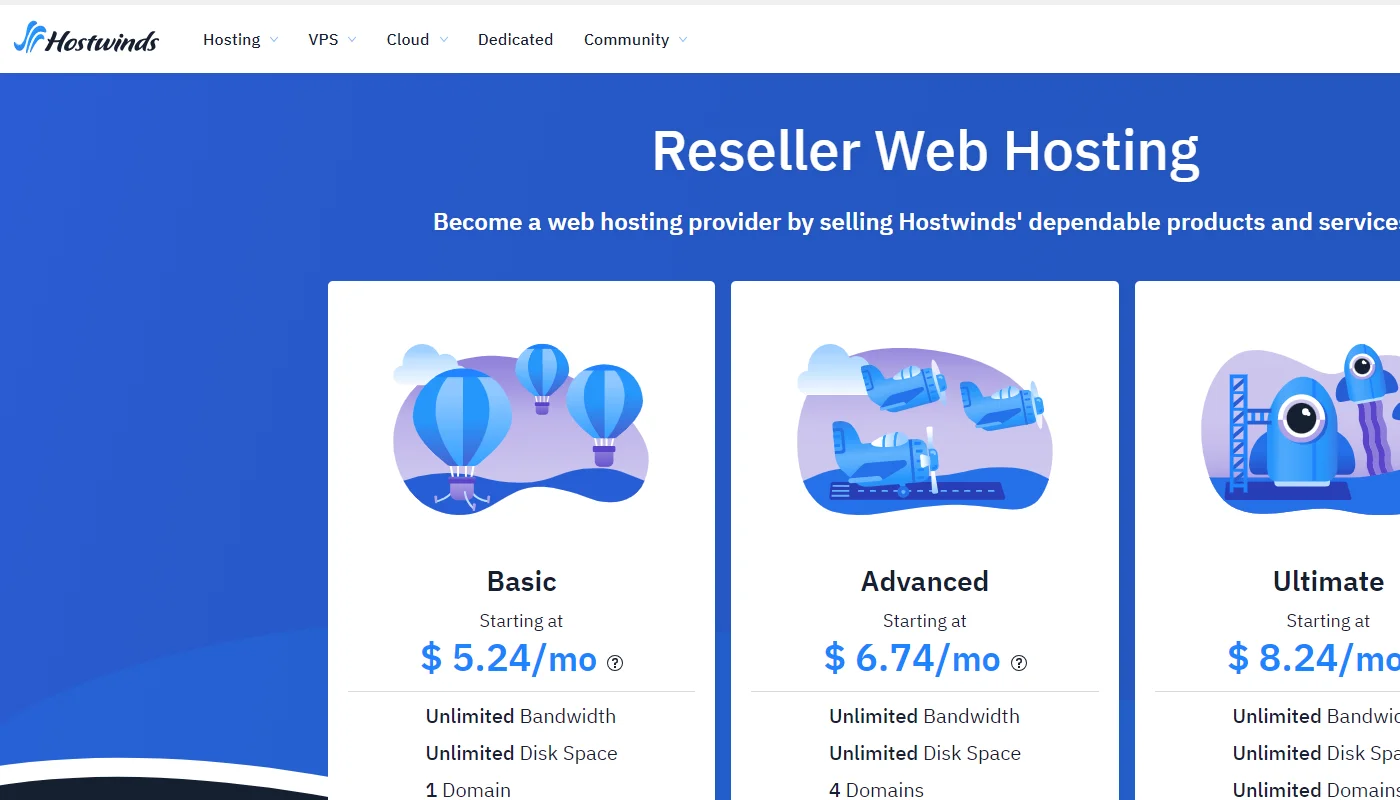Hostwinds Reseller Hosting
